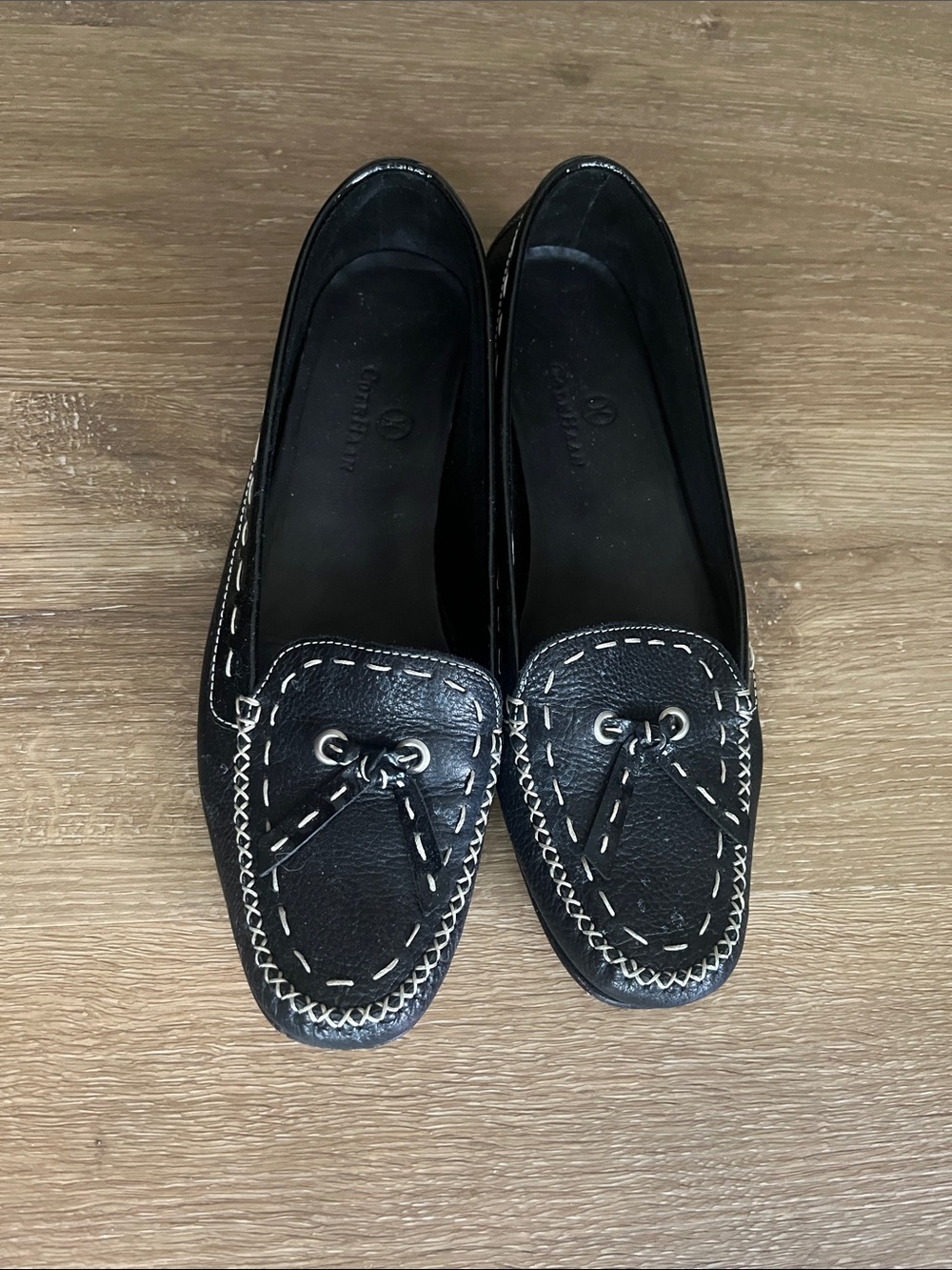Cole Haan Black Leather Loafer Slip On Shoes D17448 Size 8B Classic 8